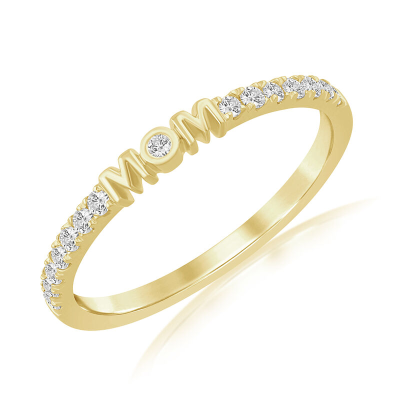 Lab Grown Diamond Mom Fashion Fashion Ring in 10k Yellow Gold image number null